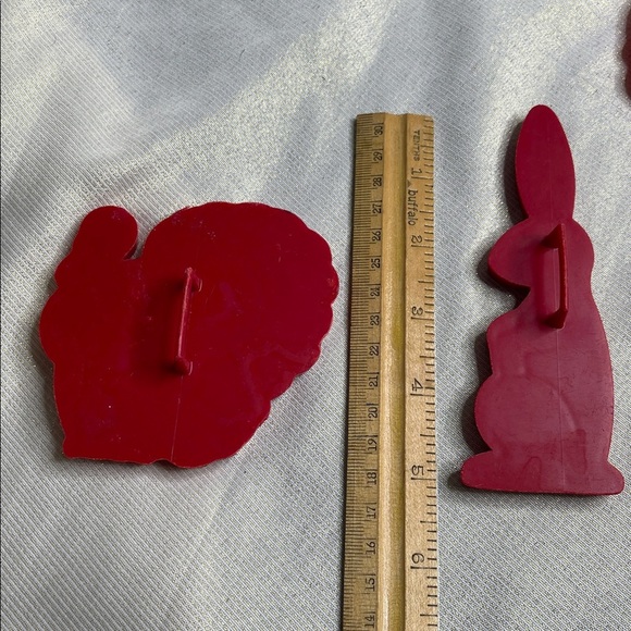 Vintage Set Occasion Cookie Cutters Red Thanksgiving Christmas Halloween Easter - Picture 9 of 9